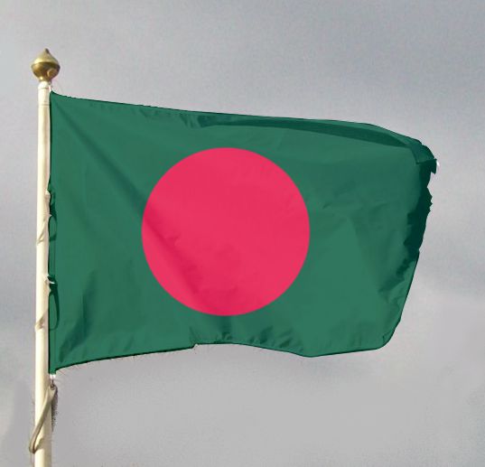 Bangladesz - flaga na maszt