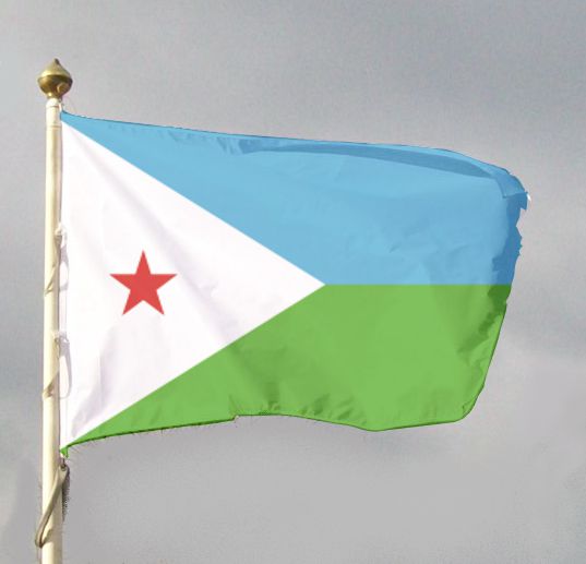 Flaga na maszt - Dżibuti