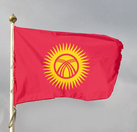 Flaga państwa Kirgistan