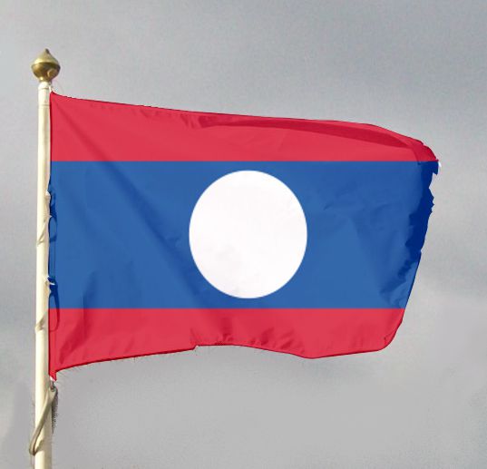 Flaga państwowa - Laos