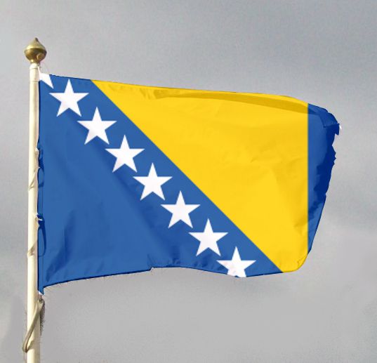 Flaga narodowa Bośni i Hercegowiny