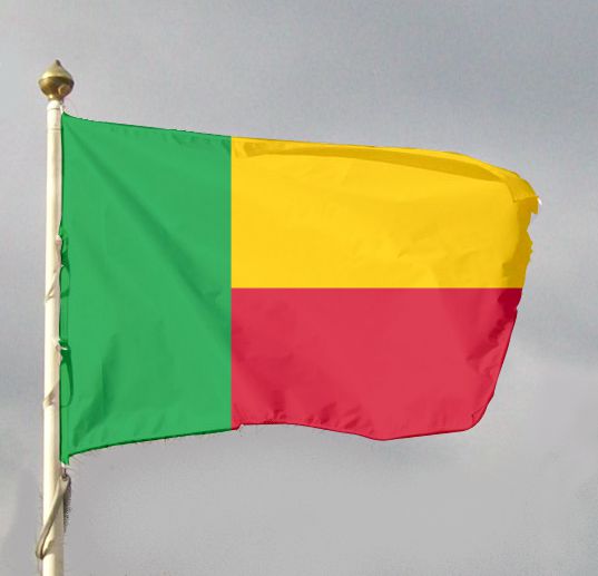 Benin - flaga narodowa na maszt