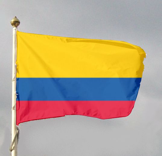 Flaga państwowa na maszt - Kolumbia