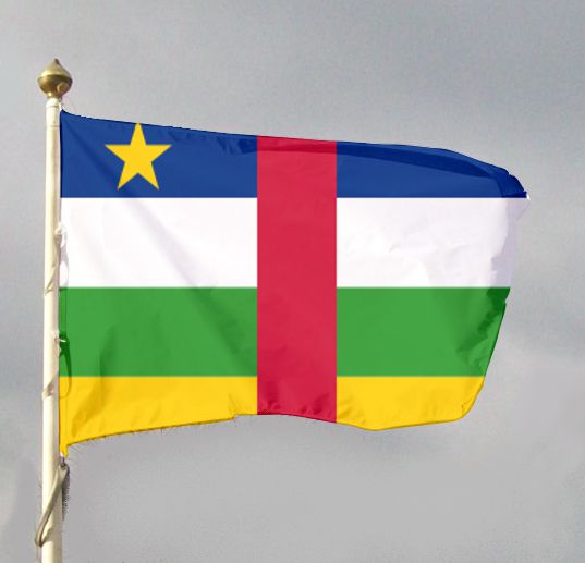 Flaga narodowa Afryki Środkowej