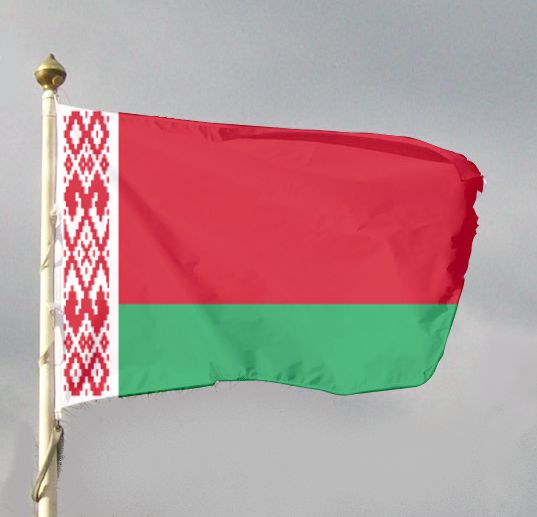 Flaga narodowa pozioma - Białoruś