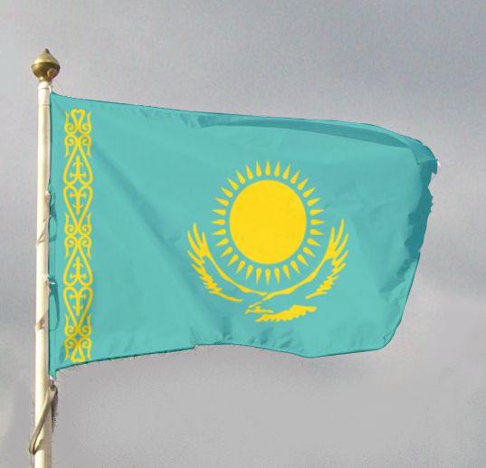 Flaga państwowa Kazachstanu