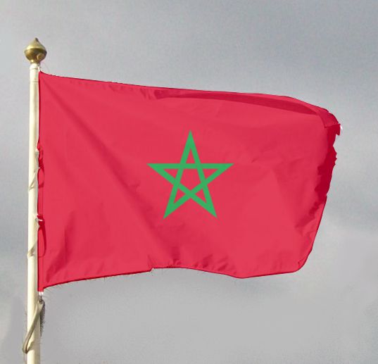Flaga państwa Maroko